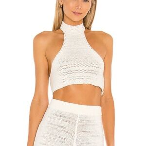 Revolve x House of Harlow 1960 Knit Halter Crop Top